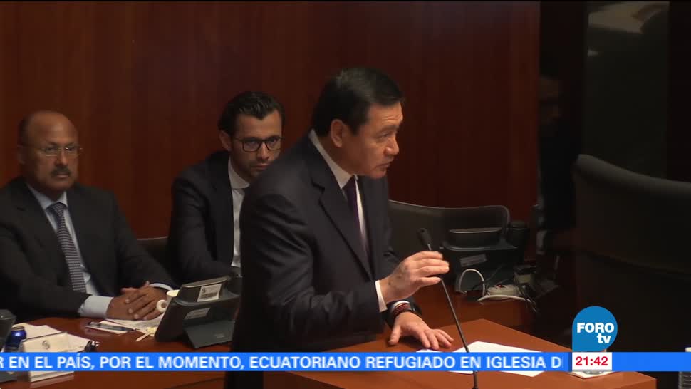 Osorio Chong comparece ante el Senado