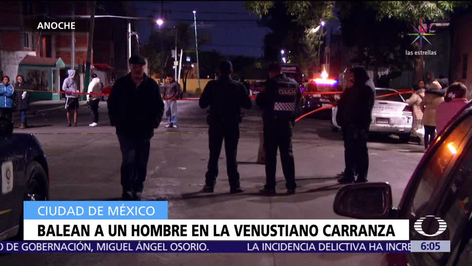 Asesinan a tiros a un hombre en la delegación Venustiano Carranza