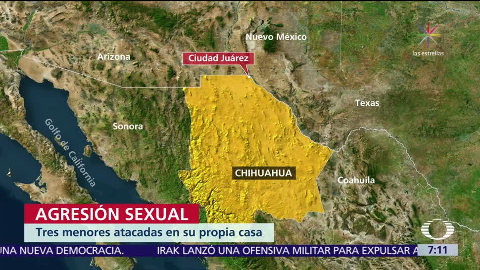 Hombre ataca sexualmente a tres niñas en su propia casa, en Ciudad Juárez