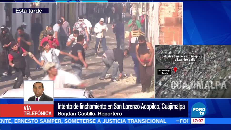 Crónica del enfrentamiento con policías en Cuajimalpa