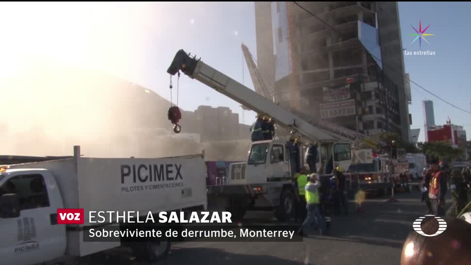Sigue búsqueda entre escombros en Monterrey