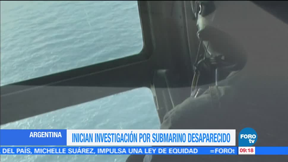 Inician investigación por desaparición de submarino argentino