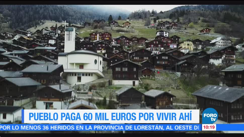 Pueblo suizo paga a familias 60 mil euros para vivir ahí