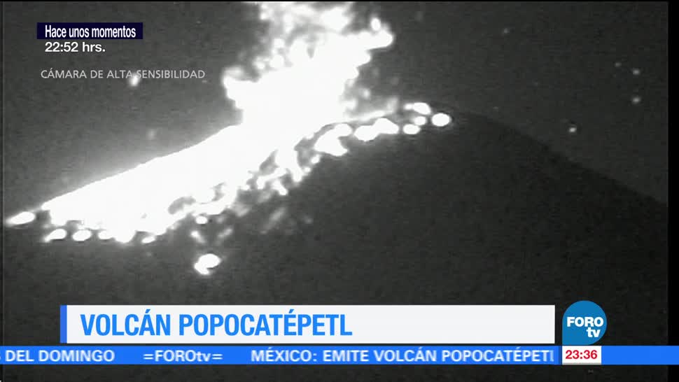 Volcán Popocatépetl mantiene actividad incandescente este viernes