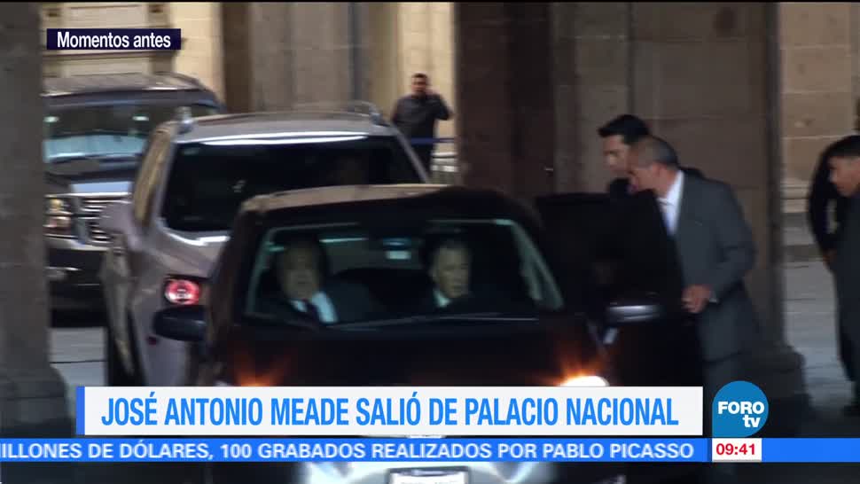 José Antonio Meade salió de Palacio Nacional esta mañana