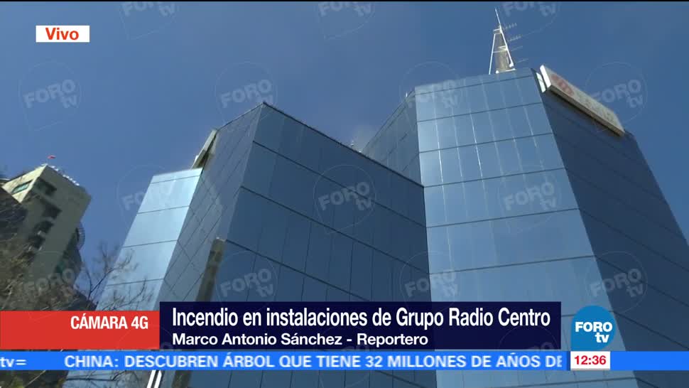 Controlan incendio en Grupo Radio Centro