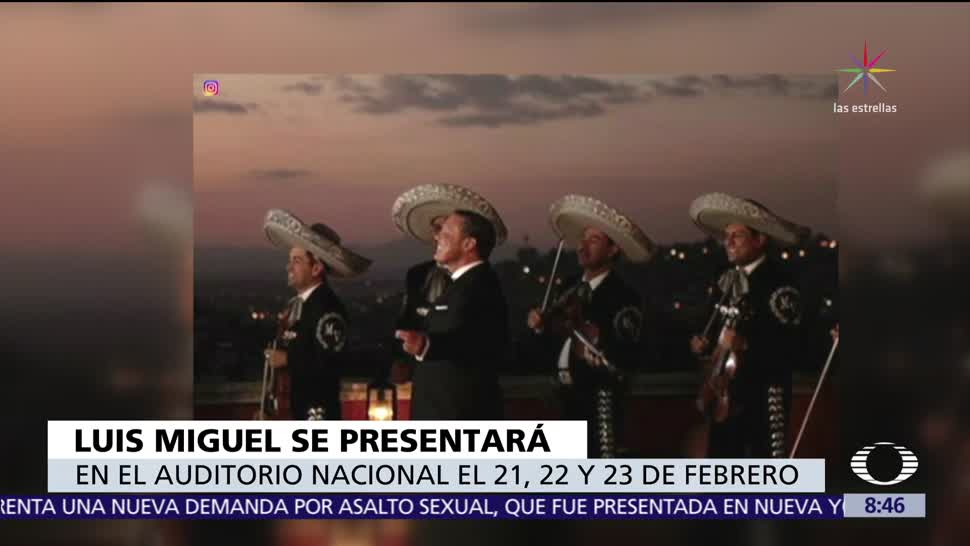 Anuncian fechas de conciertos de Luis Miguel en la CDMX