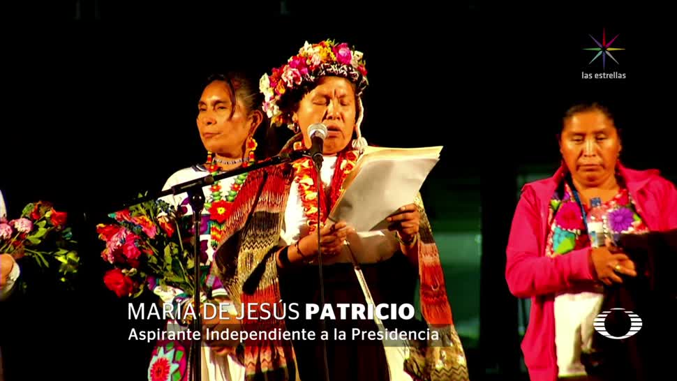 La aspirante indígena a la Presidencia, Marichuy recorre Ciudad Universitaria