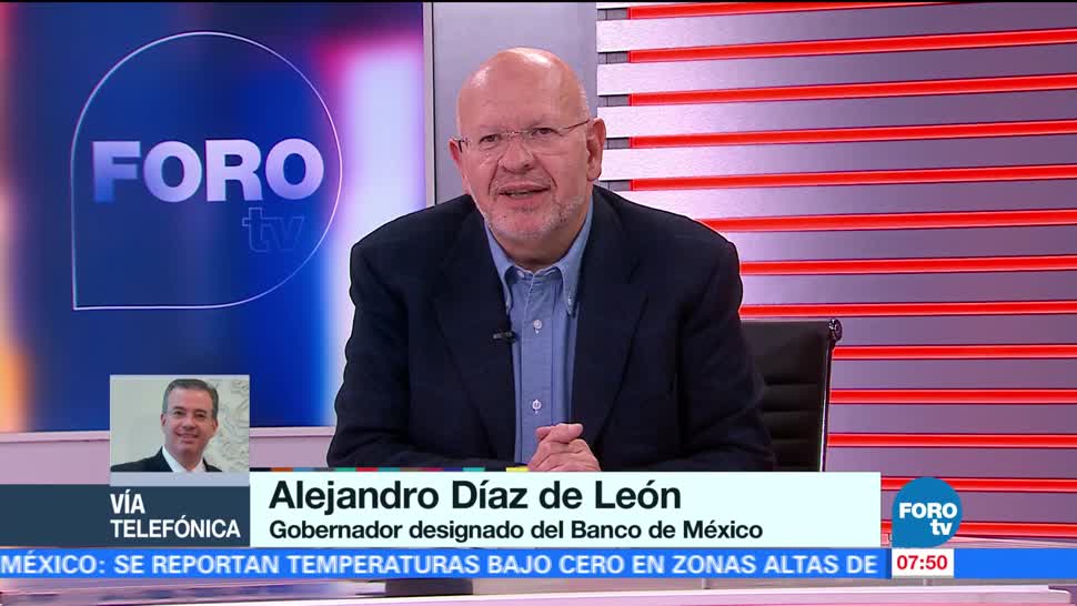 Alejandro Díaz de León: Tasa de inflación podría reducirse el próximo año