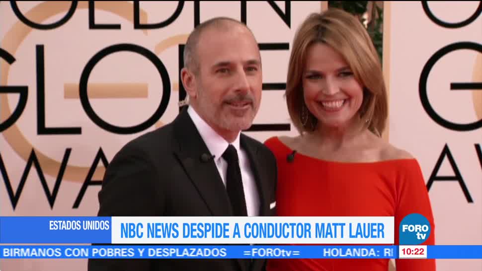 Matt Lauer es despedido de NBC por conducta sexual inapropiada