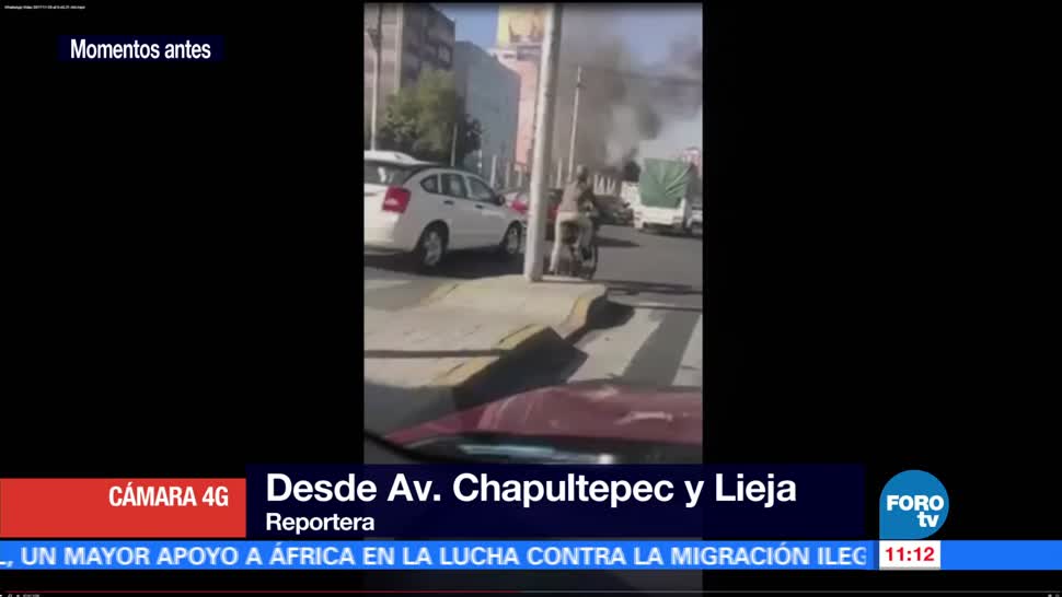 Sofocan incendio cerca del Metro Chapultepec, en la CDMX