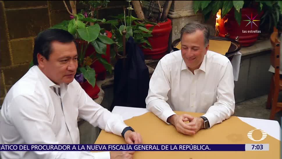 Osorio Chong se reunió con Meade en un restaurante de la CDMX