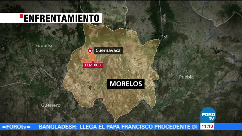 Tres muertos y un detenido por enfrentamiento en Morelos