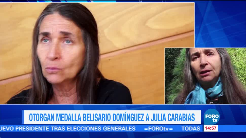 Galardonan a Julia Carabias con la Medalla Belisario Domínguez