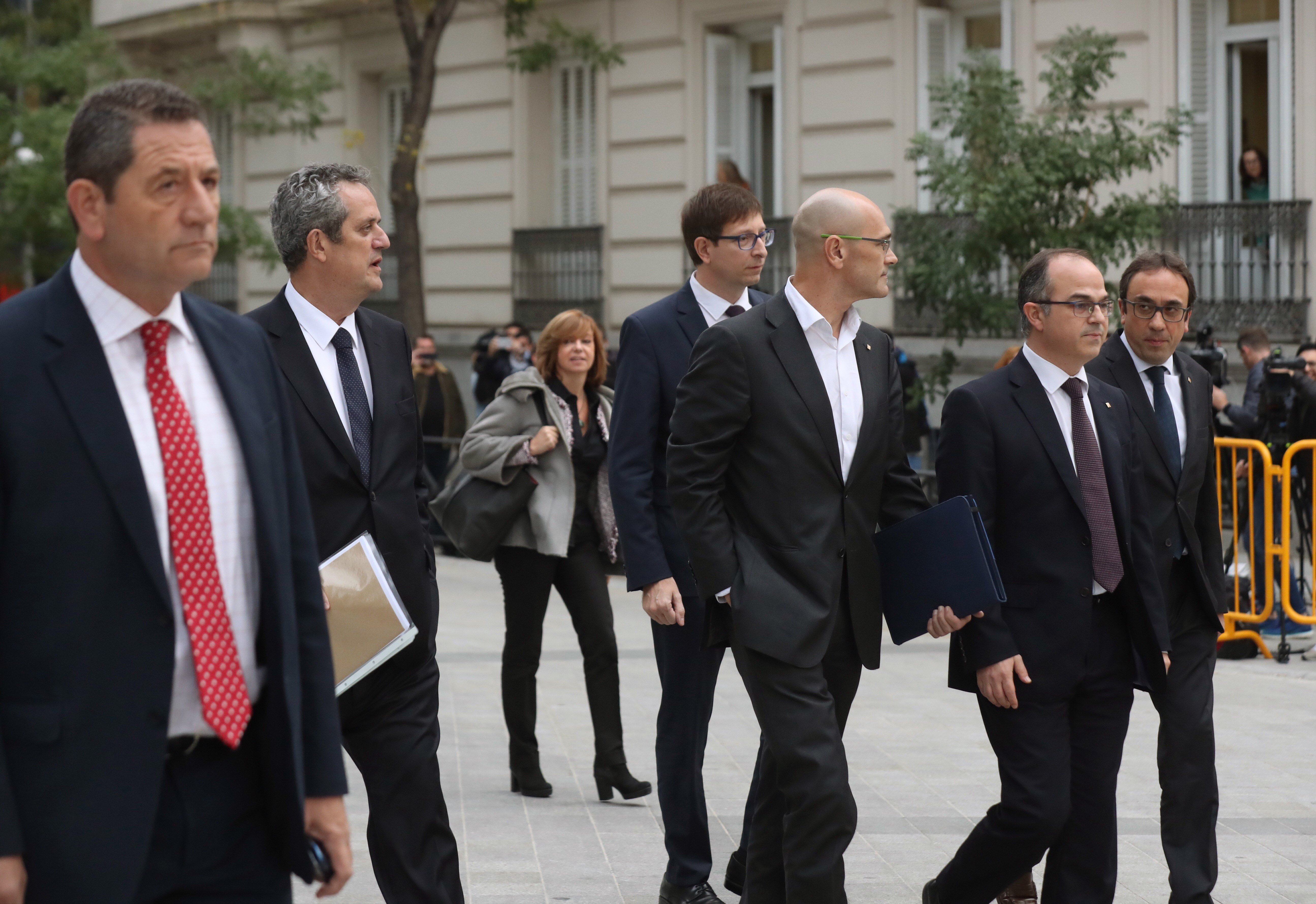 lideres independentistas catalanes declaran tribunal espana