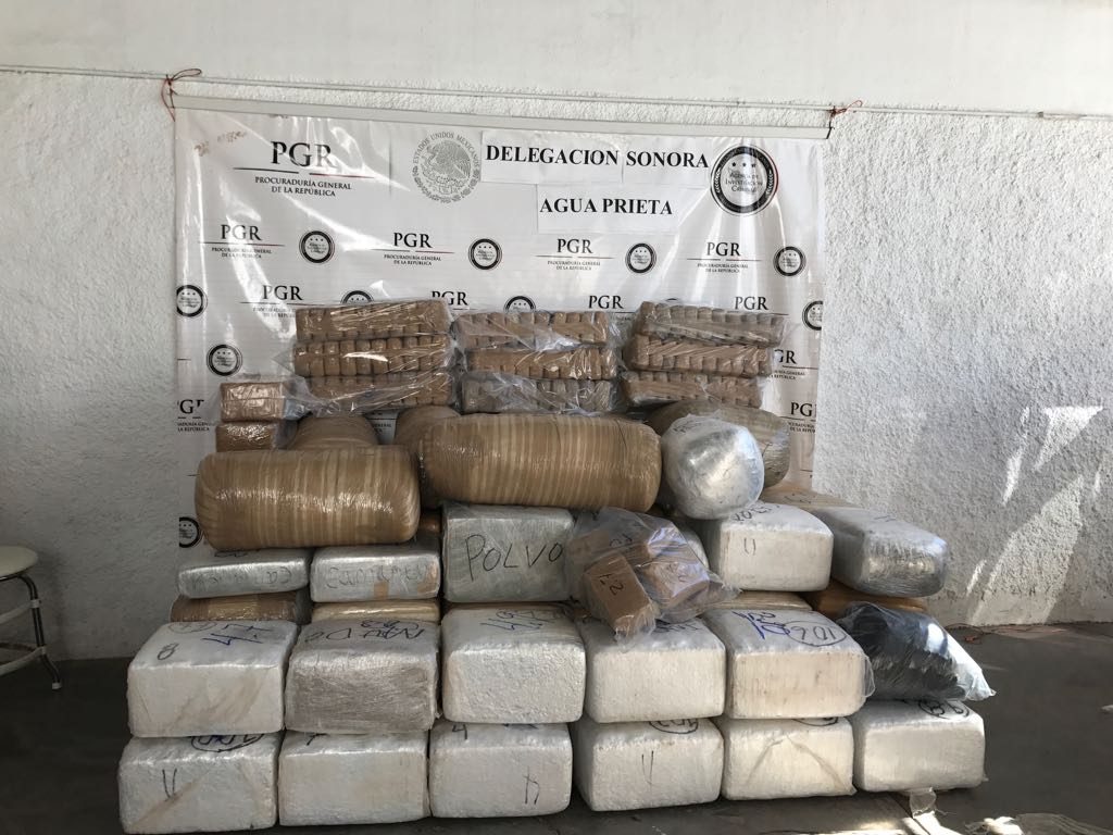 Aseguran más de 800 kilos de marihuana en Sonora