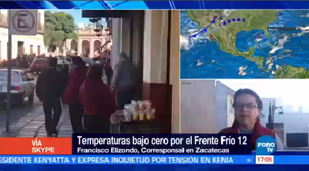 Bajas Temperaturas Chihuahua Zacatecas Masa Aire Frío