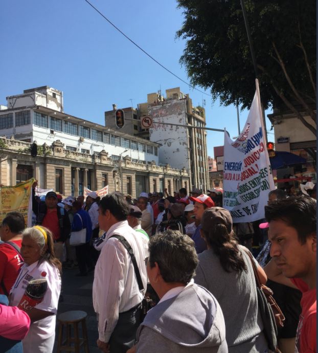 Jueves de caos vial por manifestaciones en zona centro de la CDMX