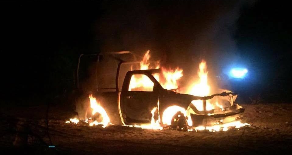 queman camioneta de conapesca tras detencion de sunshine