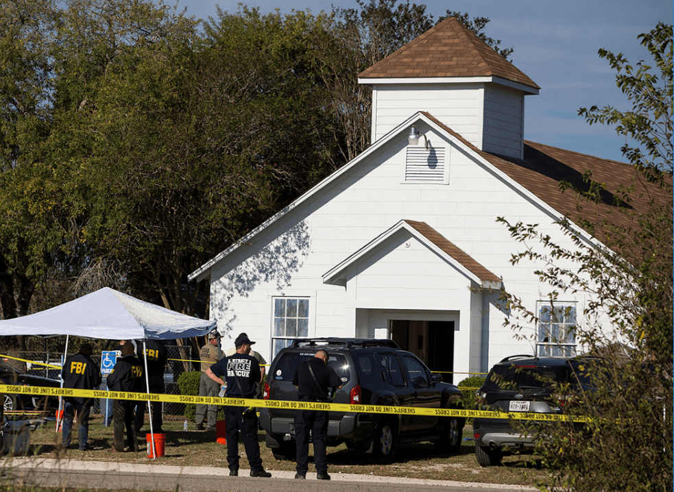 El ataque fue perpetrado en la Primera Iglesia Bautista de Sutherland Springs