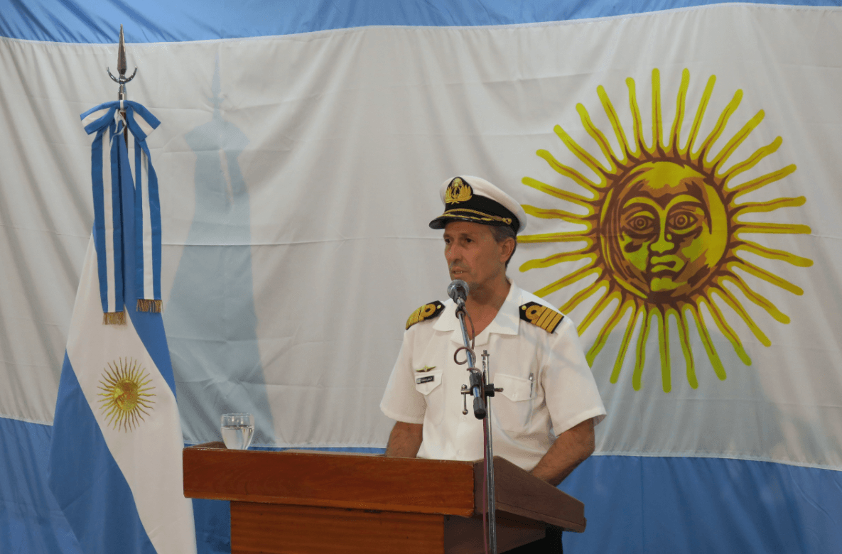 Enrique Balbi, portavoz de la Armada argentina