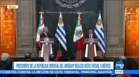 Epn Destaca Lazos Cooperación Uruguay Presidente Enrique Peña Nieto