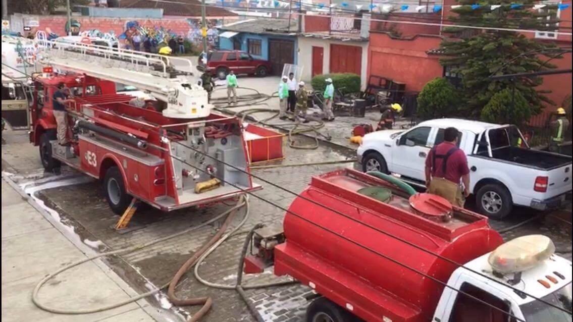 Se registra incendio y explosión en una vivienda en Chiapas