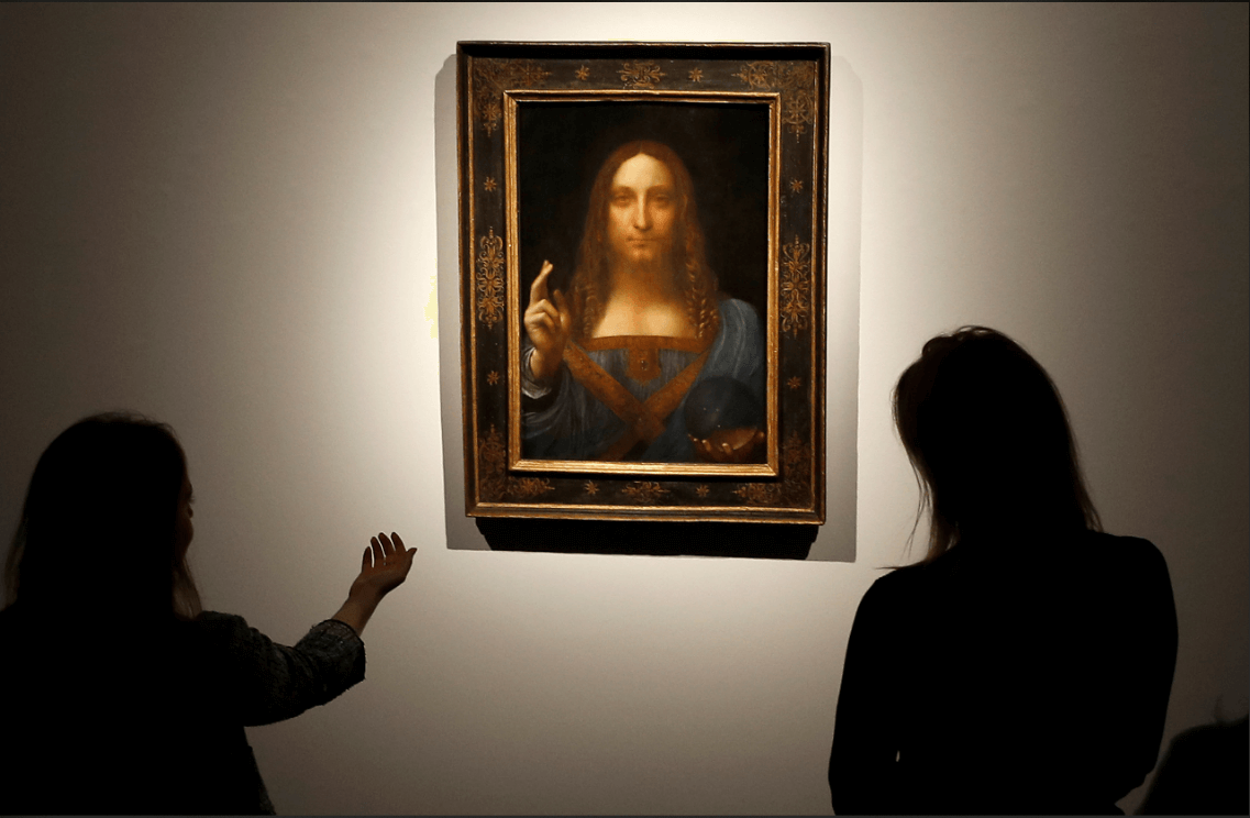 Exhibicion de Salvator Mundi, de Leonardo Da Vinci