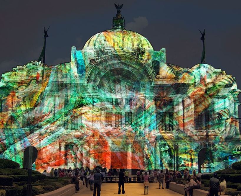 festival de las luces en calles de la ciudad de méxico