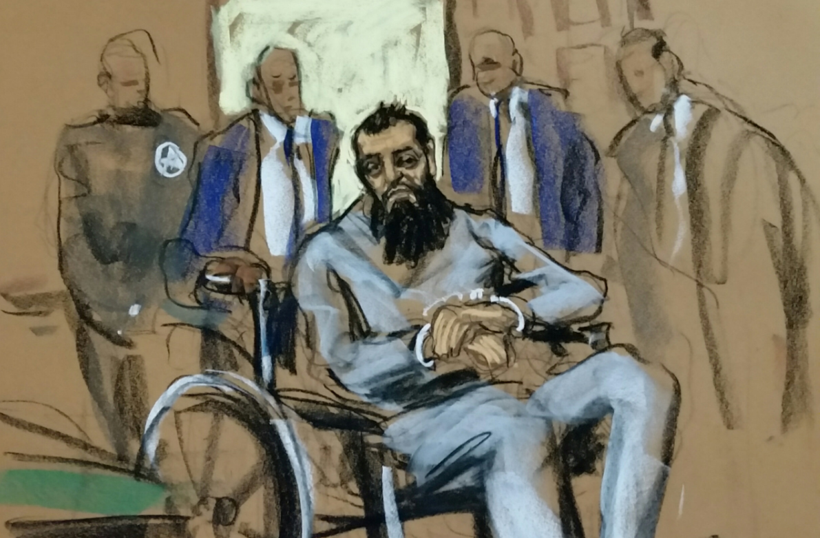 Imagen representativa del interrogatorio a Sayfullo Saipov, atacante de Manhattan