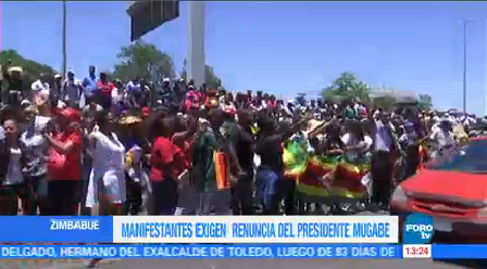 Impiden Manifestantes Llegar Palacio Presidencial Zimbabue