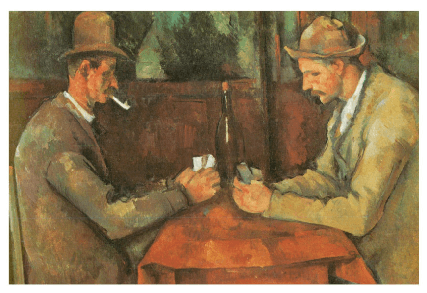 'Les Joueurs de cartes', de Paul Cezanne