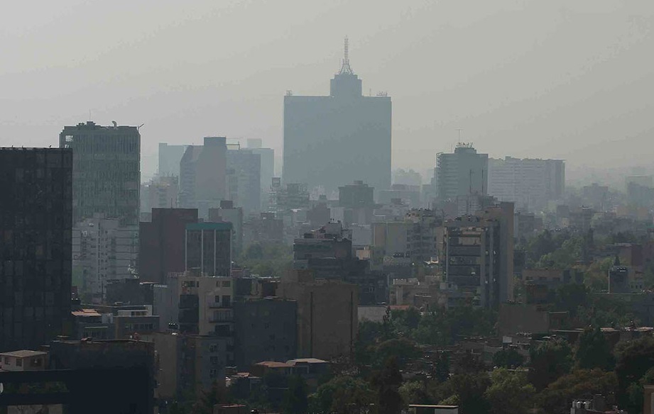 Se registra mala calidad del aire en el Valle de México