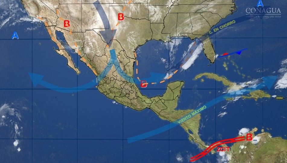 Mapa con el pronóstico del clima para este 21 de noviembre; prevén ambiente estable y seco en la mayor parte de México (SMN)
