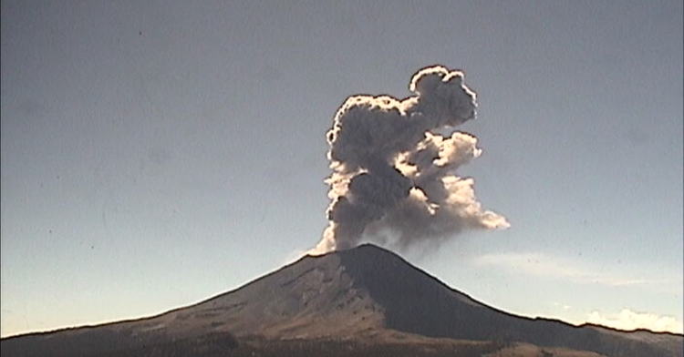 Monitoreo del Volcán Popocatépetl del 17 de noviembre 2017