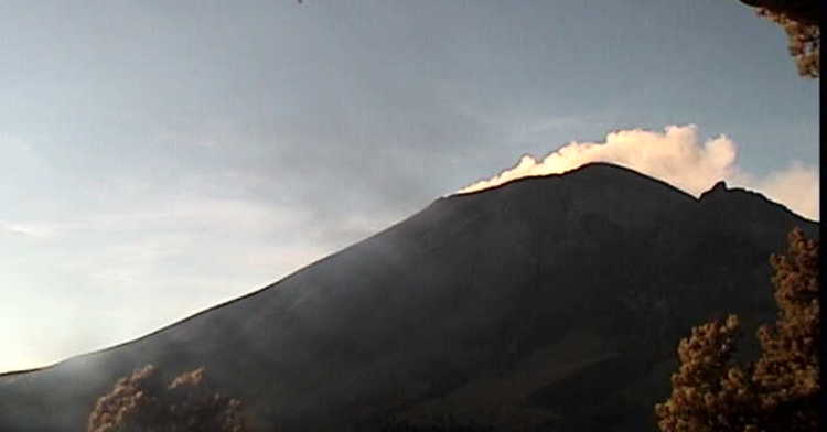 Monitoreo del volcán Popocatépetl del 8 de noviembre de 2017