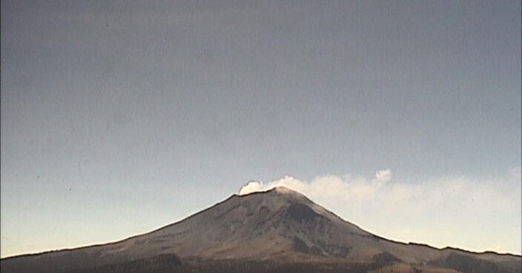 Monitoreo del volcán Popocatépetl del lunes 6 de noviembre