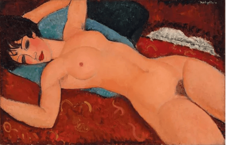 'Nu couché', de Amedeo Modigliani (http://fahrenheitmagazine.com)