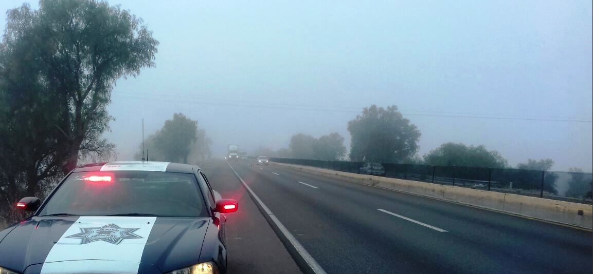 implementan operativo carrusel por niebla en autopistas