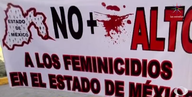 Protesta contra los feminicidios en el Edomex 