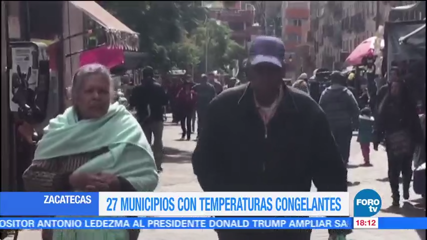 Registran temperaturas bajo cero en Zacatecas