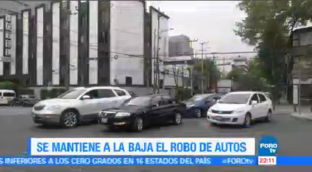 Robo Autos Mantiene Baja Ciudad México