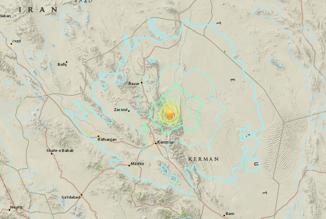 Sismo magnitud 6 sacude sureste Irán