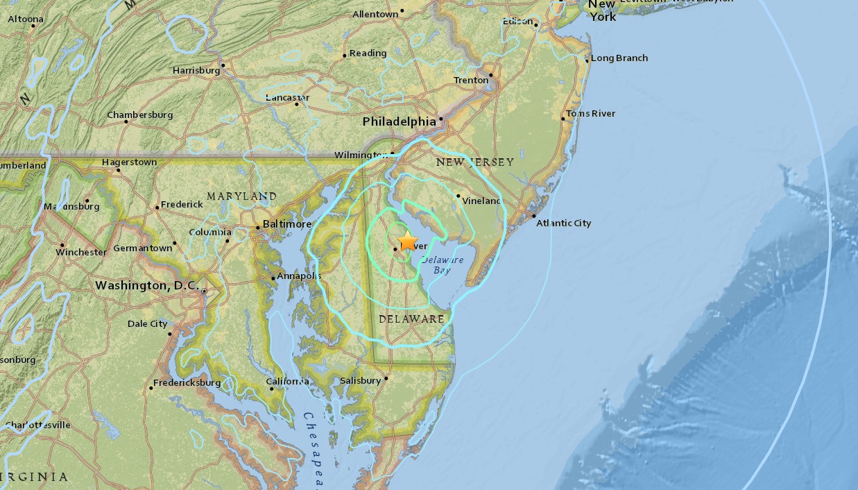 Sismo magnitud 4 4 sacude Delaware Estados Unidos