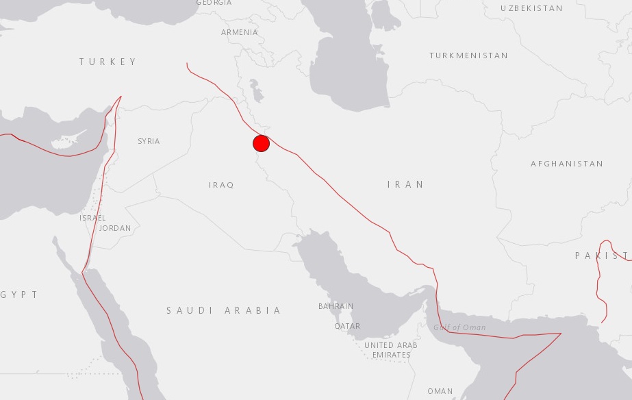 Sismo de magnitud 7.2 sacude la frontera entre Irak e Irán