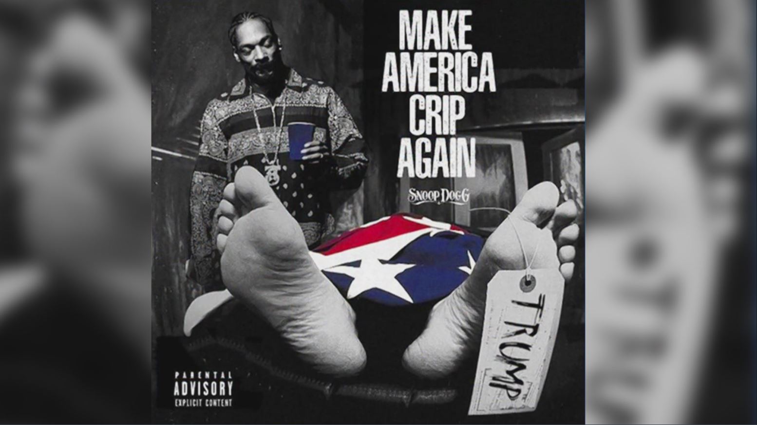 Snoop Dogg presenta 'cadáver de Trump' en portada de su nuevo álbum