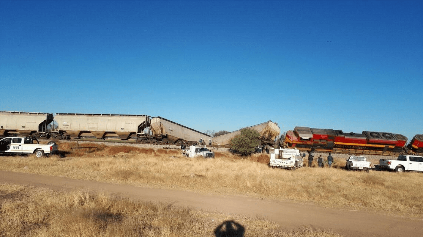Descarrila tren Loreto Zacatecas no lesionados