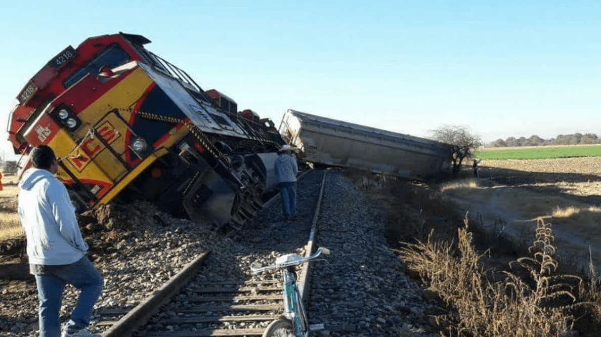 Descarrila tren Loreto Zacatecas no lesionados