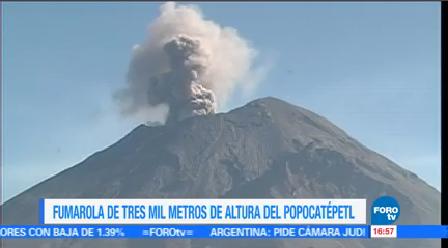 Volcán Popocatépetl Registra Fumarola Protección Civil De La Segob, Luis Felipe Puente