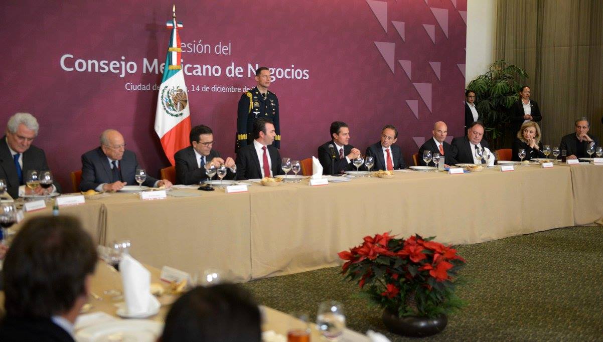 pena nieto se reune con miembros del consejo mexicano de negocios